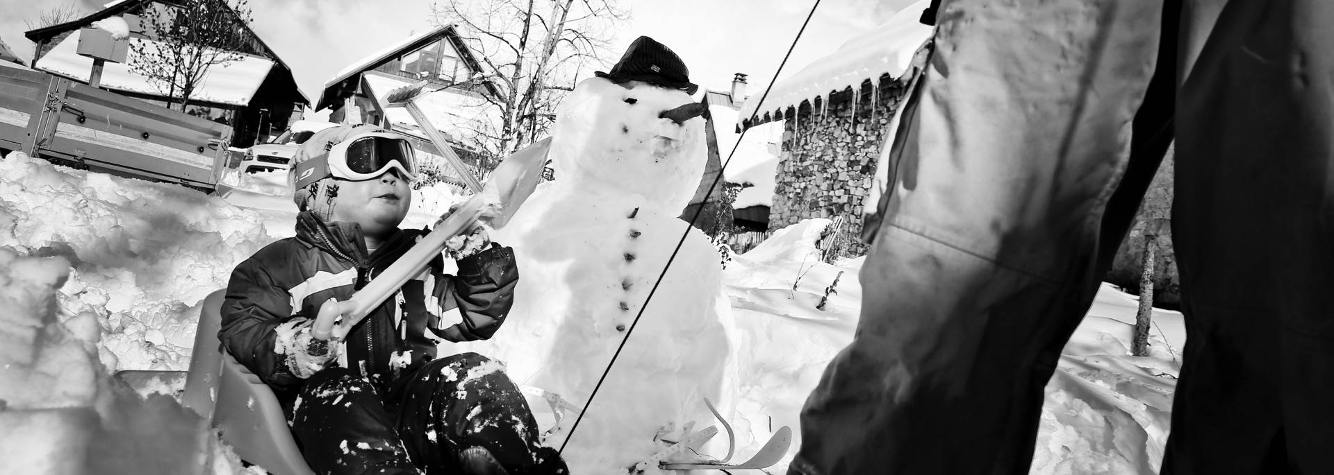 Family sledging