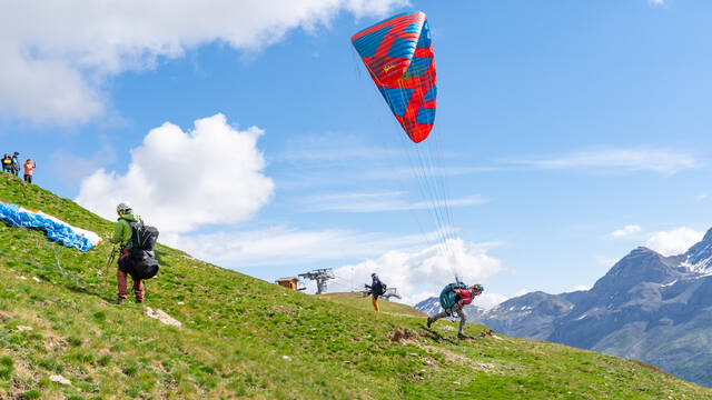 Décollage parapente