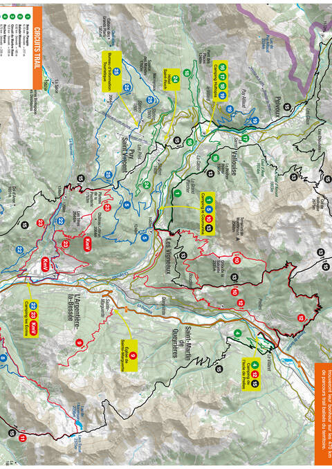 Plan VTT et trail