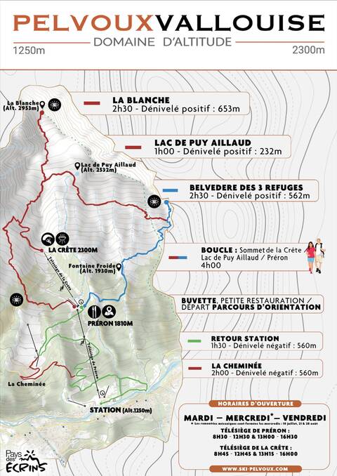 Plan - Station de Pelvoux-Vallouise été 2024 