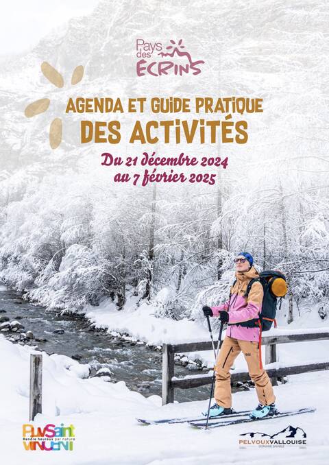 Agenda et guide pratique des activités du Pays des Écrins - valable du 21.12.24 au 07.02.25