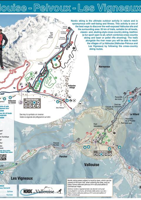 Cross-country skiing maps / Mappa dello sci di fondo