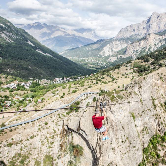 Tyrolienne Argentiere Pays des Ecrins