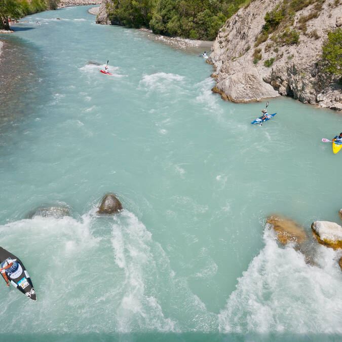 Stade d'eau vive de l'Argentière-La-Bessée - Pays des Ecrins; Hautes-Alpes